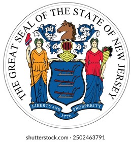 The Great Seal of the State of New Jersey