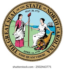 The Great Seal of the State of North Carolina