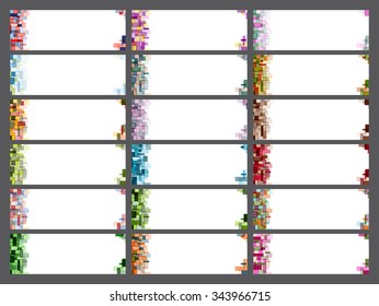 great set of banners, blanks for text. Bright and trendy design.
