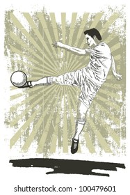 great shoot of best soccer player