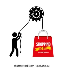 great shopping day design, vector illustration eps10 graphic 
