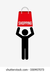 great shopping day design, vector illustration eps10 graphic 