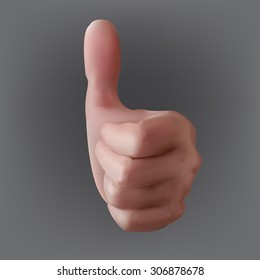 great sign vector hand