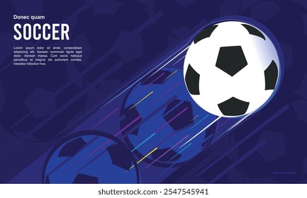 Great simple editable soccer or football vector background design for any media