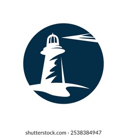 grande simples farol simples farol logotipo design vetorial ilustrações