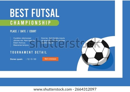 Great simple futsal background design for any media
