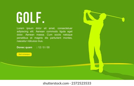 Great simple golf background design for any media