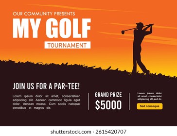 Great simple golf background design for any media