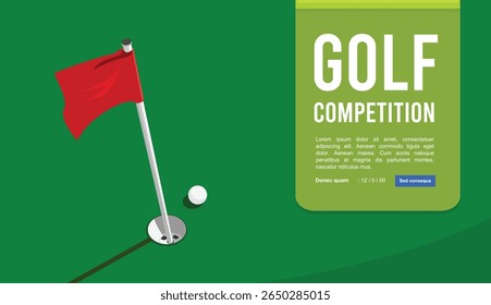 Great simple golf background design for any media