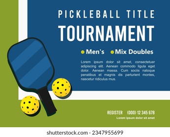 Great simple pickleball background design for any media	