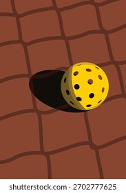 Gran diseño de fondo simple de pickleball para cualquier medio