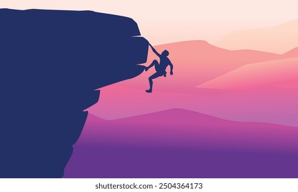 Great simple rock climbing background design for any media