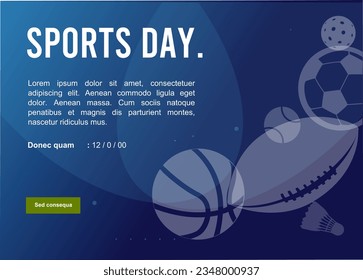 Great simple sports day background design for any media