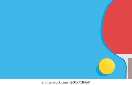 Great simple table tennis pingpong background design for any media