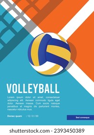 Great simple volleyball background design for any media