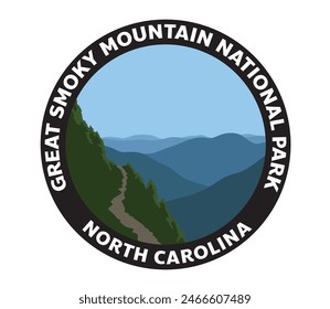 Great Smoky Mountain National Park Vector Logo