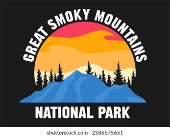 Great Smoky Mountains National Park with beautiful natural scenery