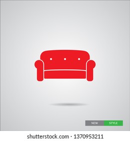 A great  sofa vector icon, an armchair vector illustration for your web -site, apps, business and home  .