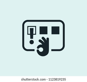 Great solution icon line isolated on clean background. Great solution icon concept drawing icon line in modern style. Vector illustration for your web mobile logo app UI design.