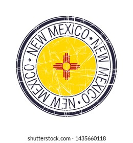 Great state of New Mexico postal rubber stamp, vector object over white background