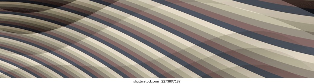 Great striped banner in soothing colors. A beautiful illustration for interior decoration, corporate designs, blogs, postcards, posters and your other projects. Vector. 