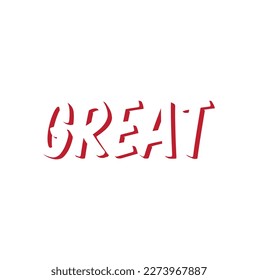 Great style text on white background.