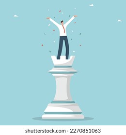 Great success or achievement, victory and progress in business, a step towards success and achievement of goals, career success, reaching the finish line of the planned plan with the right strategy.