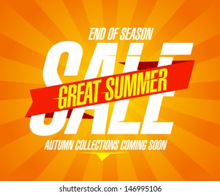 Great summer sale design template