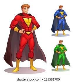 Great Superhero Image of superhero standing with pride and confident. EPS8 vector file.