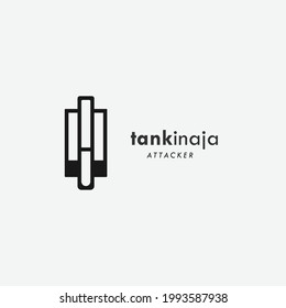 great tank logo vector design