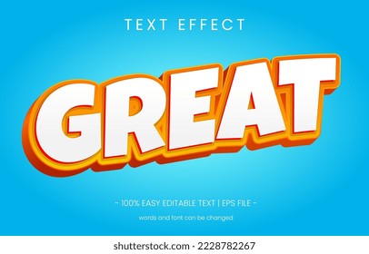 great text effect modern style. Use graphic style panel use this text effect.