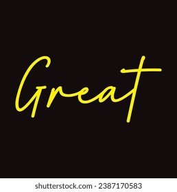 great text on black background.