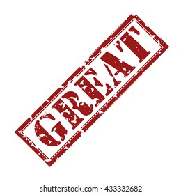 Great text rubber stamp vector illustration. Contains original brushes