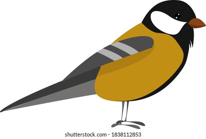 Gran teta, ilustración, vector sobre fondo blanco