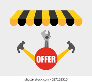 great tools for sale design, vector illustration eps10 graphic 