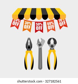 great tools for sale design, vector illustration eps10 graphic 