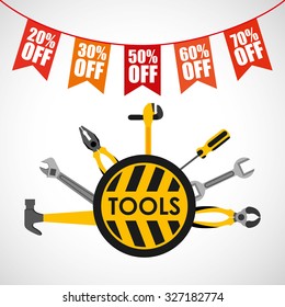 great tools for sale design, vector illustration eps10 graphic 