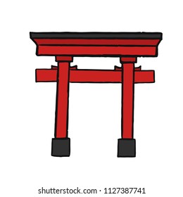 The great Torii Gate illustration