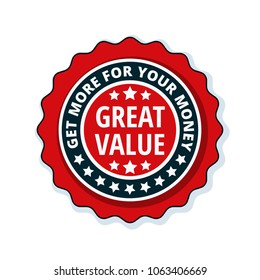 Great Value label illustration