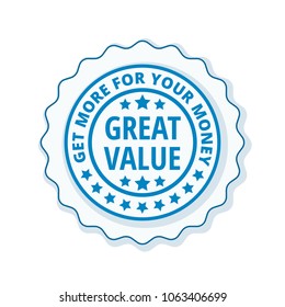 Great Value label illustration