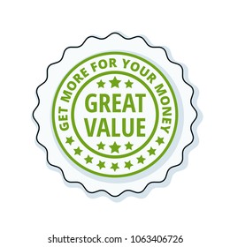 Great Value label illustration