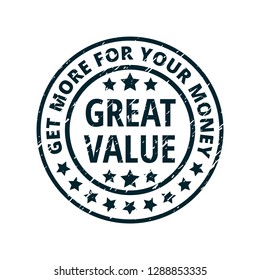 Great Value label illustration
