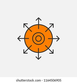 Great variety in categories icon vector
