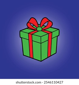 Great Vector Christmas Gift Box