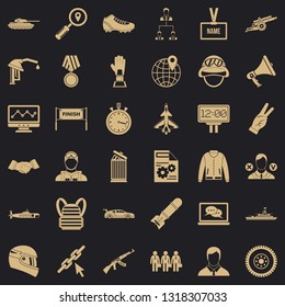 Great victory icons set. Simple style of 36 great victory vector icons for web for any design