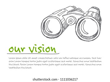 Great Vision - minimalist concept vector ilustration template