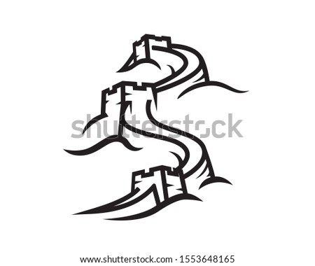 The Great Wall of China Illustration