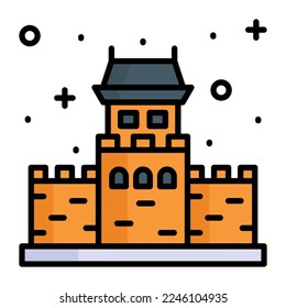 The great wall of china vector design in modern style