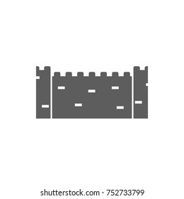 Great wall icon vector