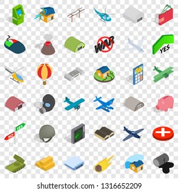 Great war icons set. Isometric style of 36 great war vector icons for web for any design